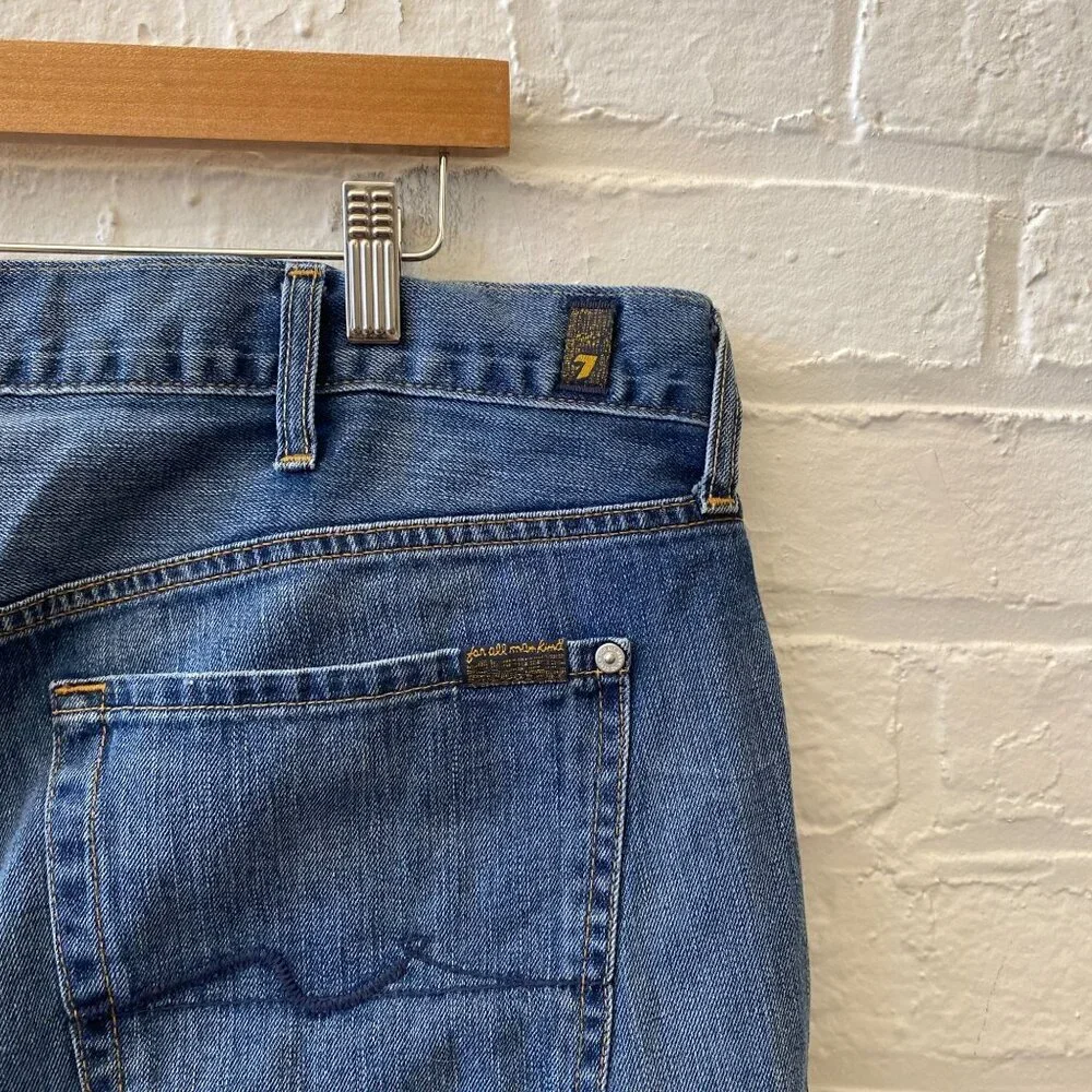 7 For All Mankind || 7FAM The Standard Straight Leg Jeans Blue 40‎ - Picture 7 of 8